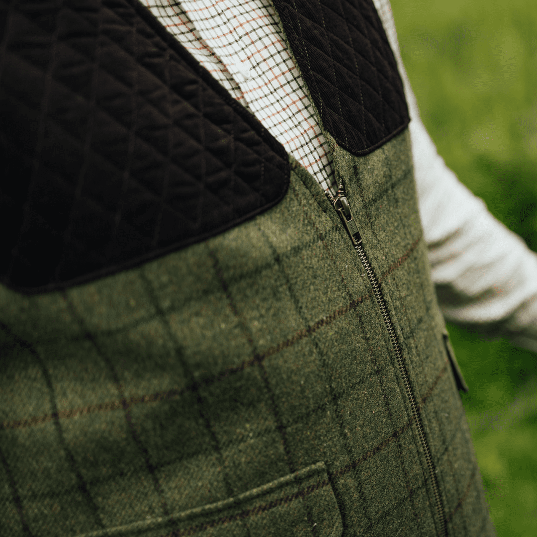 1919 Classic - M Hunting Vest Tweed Green - Swedteam