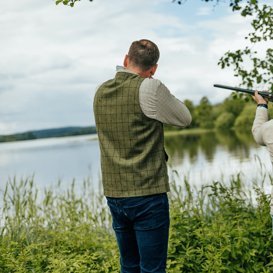 1919 Classic - M Hunting Vest Tweed Green - Swedteam