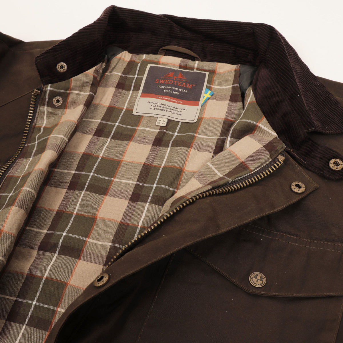 1919 Waxed Hunting Jacket Hunting Green - Swedteam