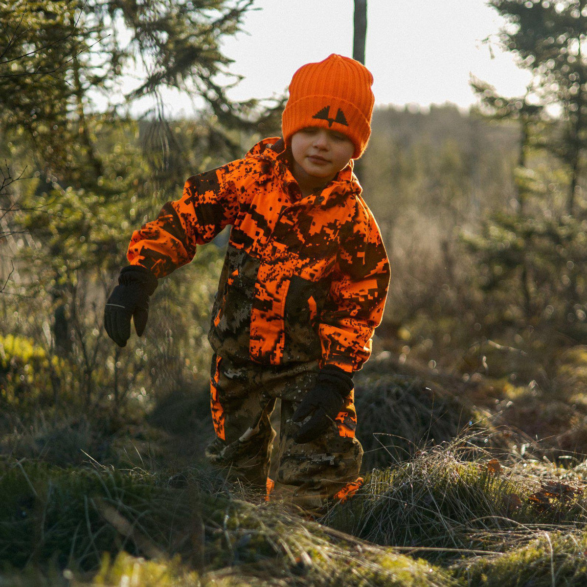 Ultra Knit Junior Beanie Orange Neon - Swedteam