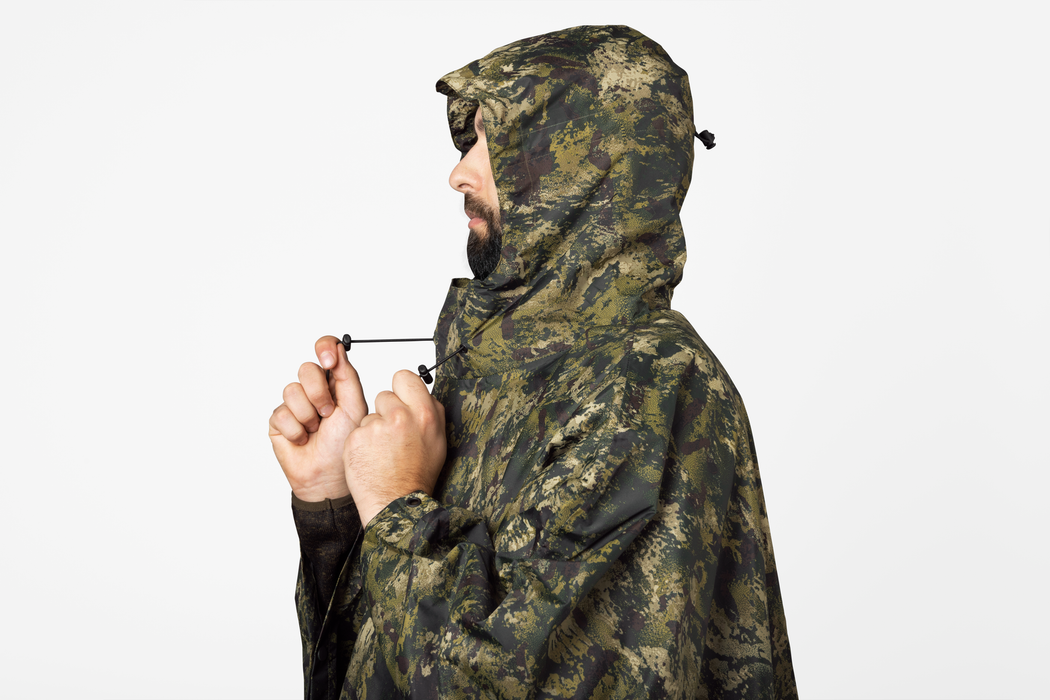 Taxus Camo rain Poncho InVis green - Seeland