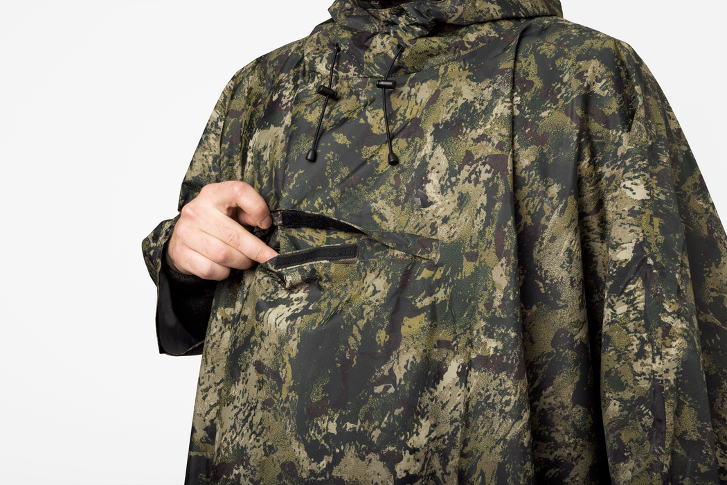 Taxus Camo rain Poncho InVis green - Seeland