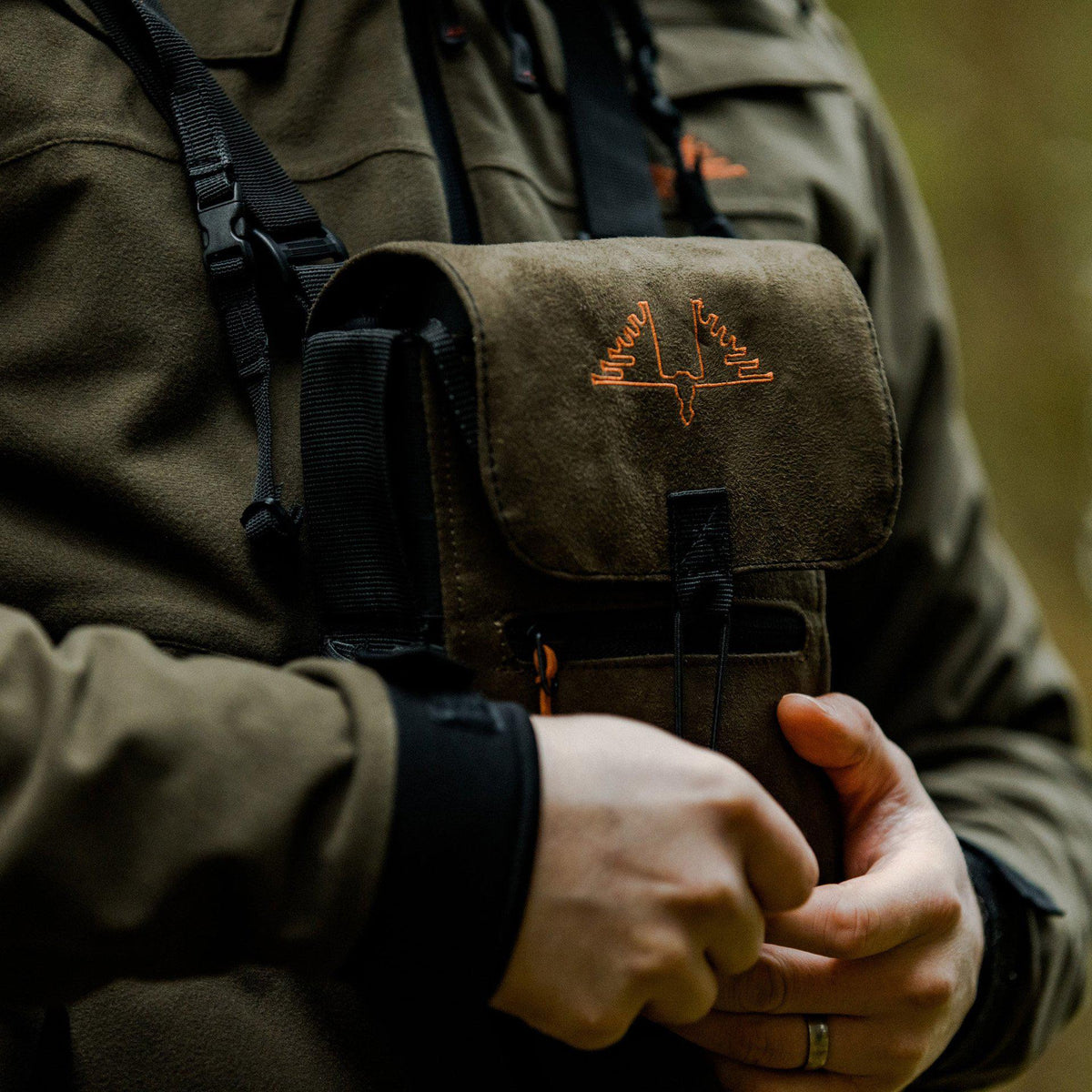 Ridge Bino Bag - Hunting Green - Swedteam