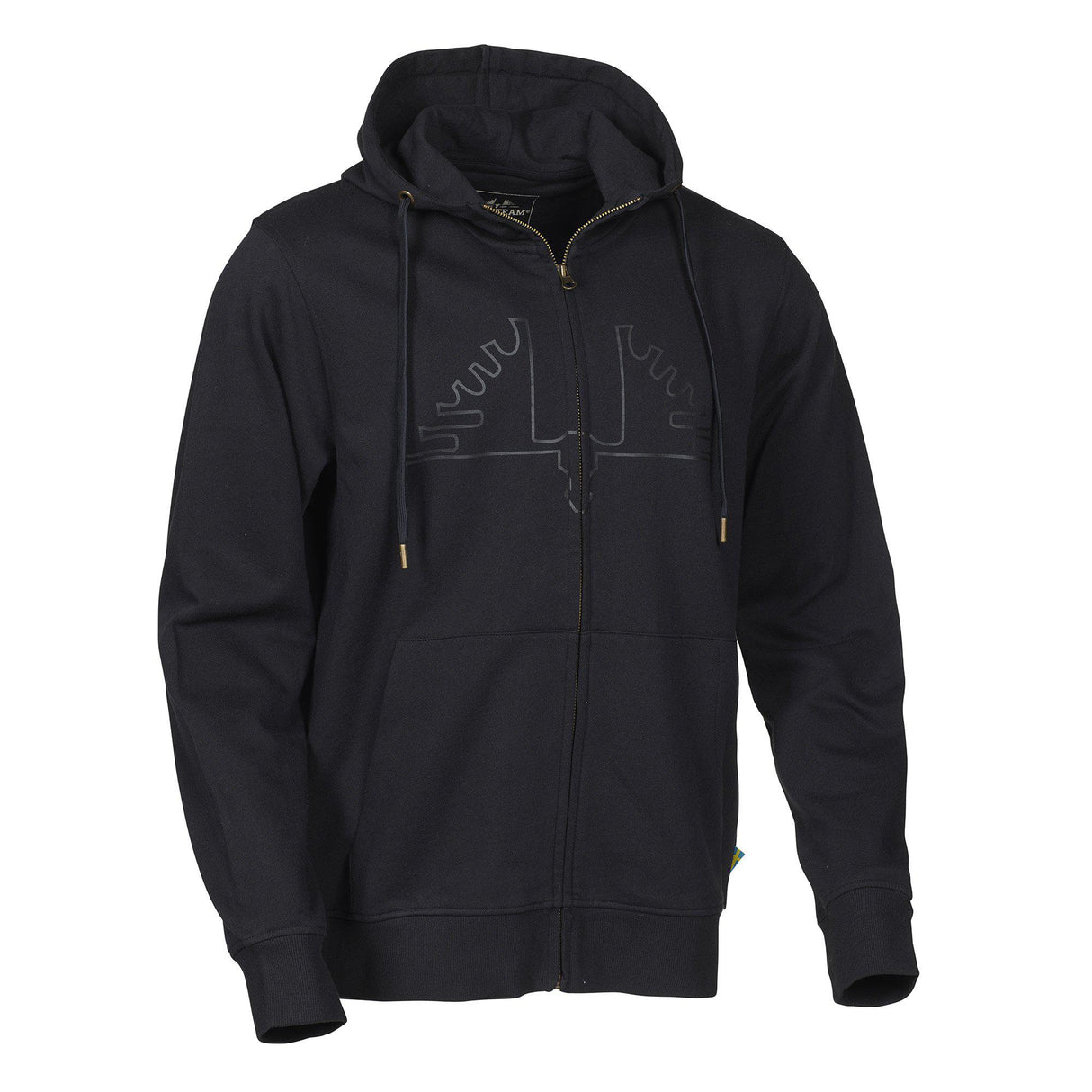 Ultra Zip Hoodie - Sweater Black - Swedteam