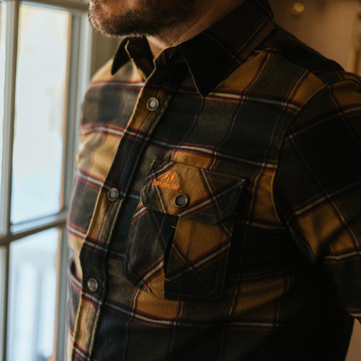 Crest Shirt - Dark Sand - Swedteam