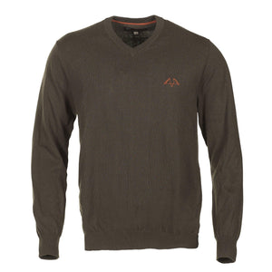 Crest V-Neck Sweater - Swedteam Green - Swedteam