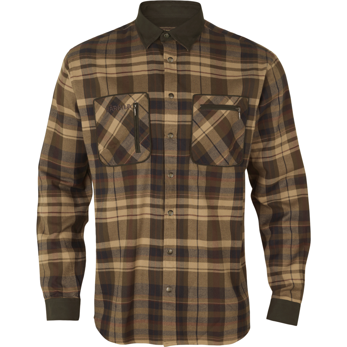 Pajala skjorte - Beige w/brown - Härkila