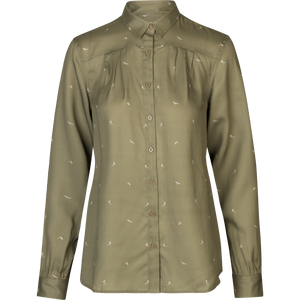 Abigail L/S shirt Women Dust green/Flying ducks - Härkila