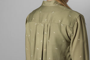 Abigail L/S shirt Women Dust green/Flying ducks - Härkila