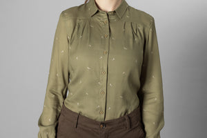 Abigail L/S shirt Women Dust green/Flying ducks - Härkila