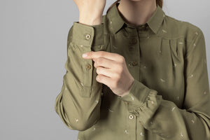 Abigail L/S shirt Women Dust green/Flying ducks - Härkila