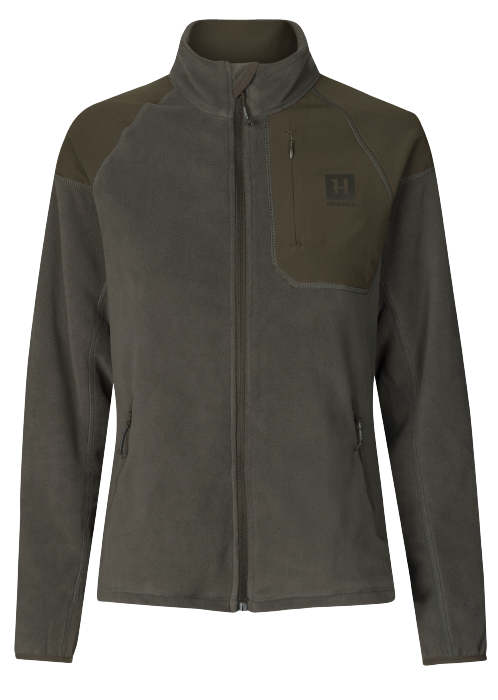 Vilja fleece til kvinder Willow green/Shadow grey - Härkila