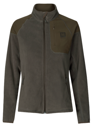 Vilja fleece til kvinder Willow green/Shadow grey - Härkila