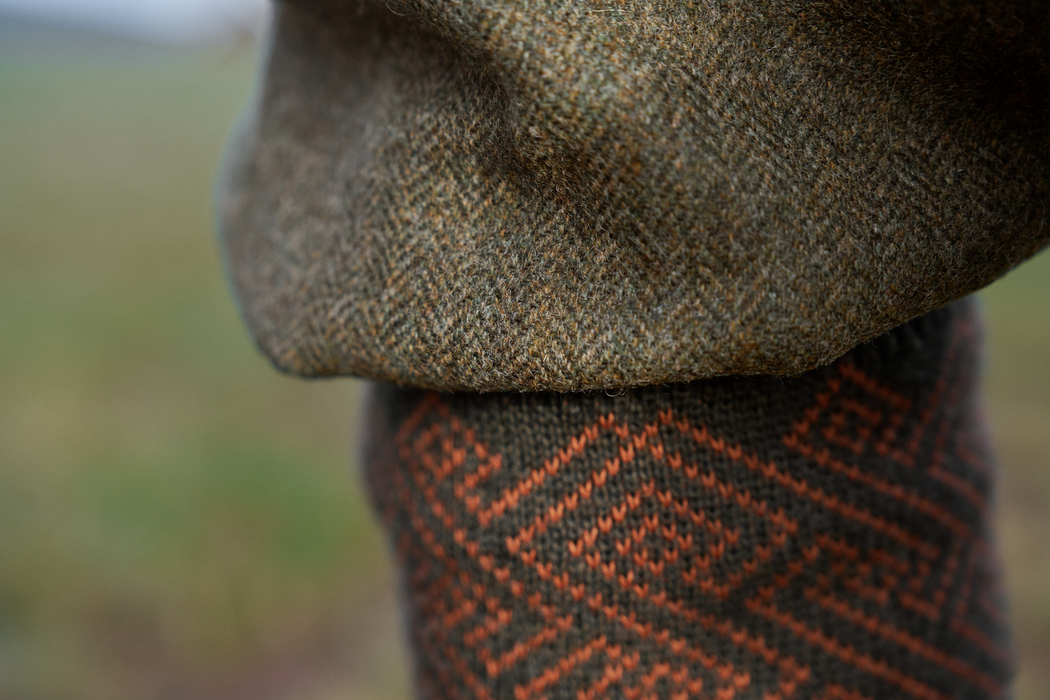 Kenmore GTX-Bukser - Forest green/Herringbone