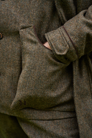 Kenmore Skydevest - Forest green/Herringbone