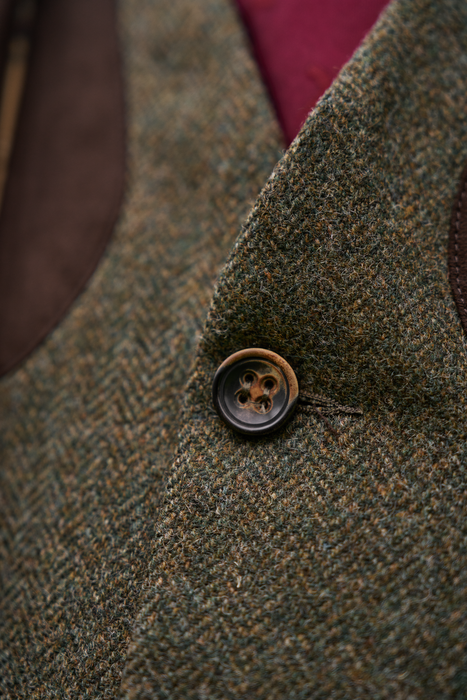 Kenmore Skydevest - Forest green/Herringbone