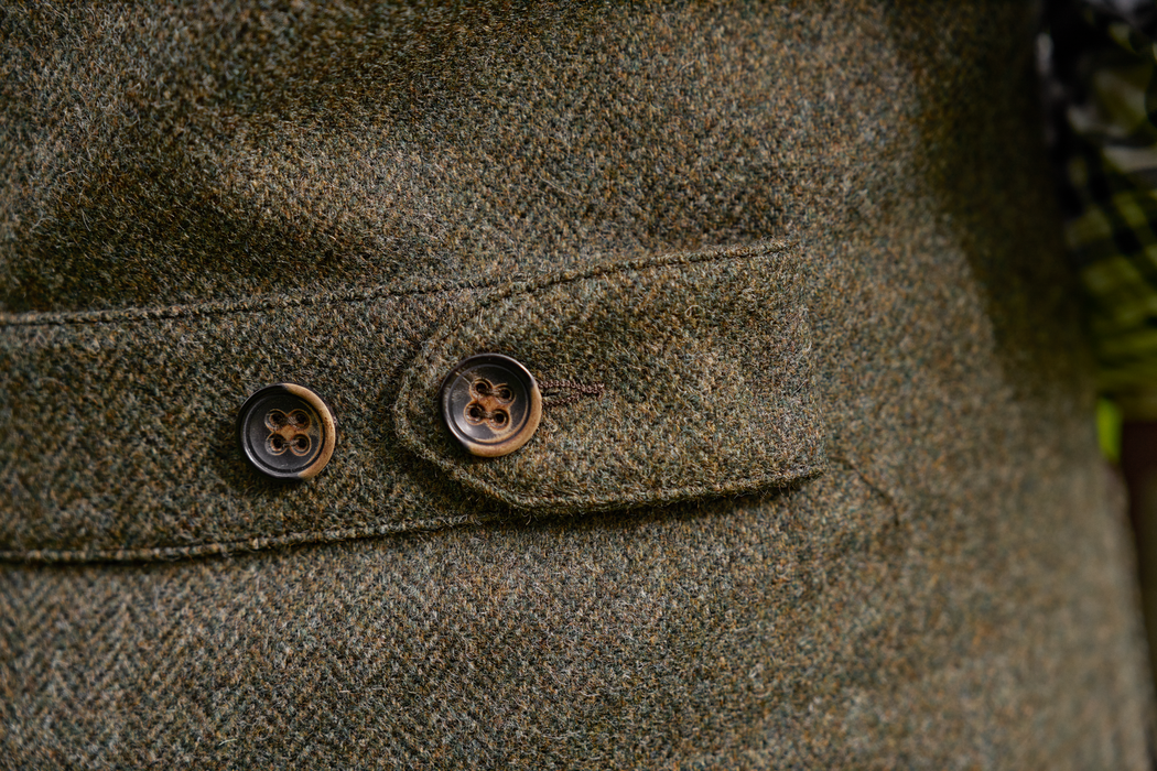 Kenmore Skydevest - Forest green/Herringbone