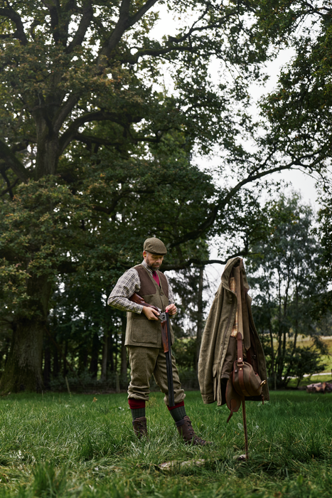 Kenmore Skydevest - Forest green/Herringbone