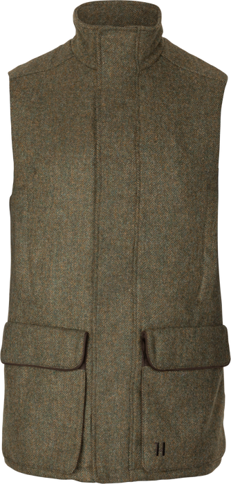 Kenmore Vest - Forest green/Herringbone