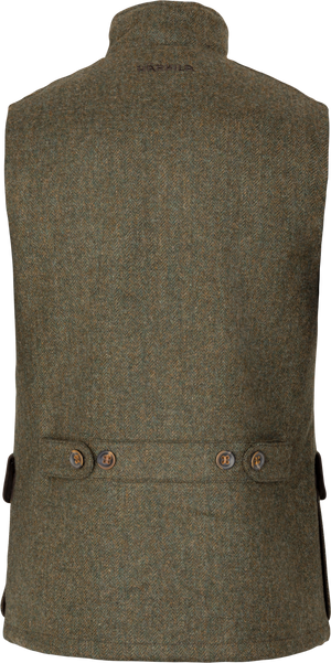 Kenmore Vest - Forest green/Herringbone