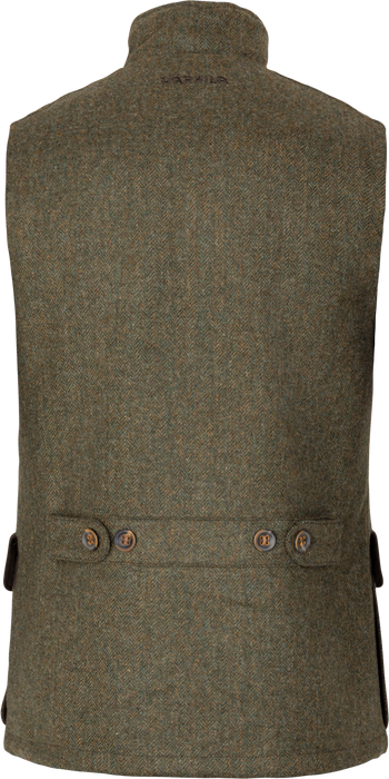 Kenmore Vest - Forest green/Herringbone