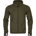 Deer Stalker - Fleece-hættetrøje med fuld lynlås Willow green - Härkila