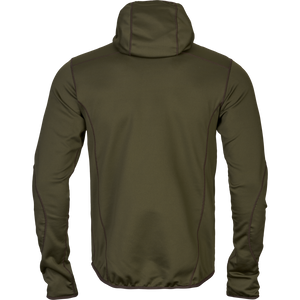 Deer Stalker - Fleece-hættetrøje med fuld lynlås Willow green - Härkila
