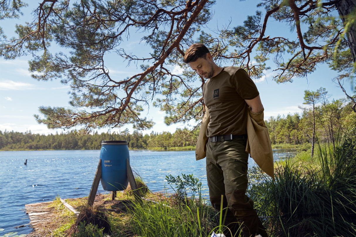 Gorm S/S t-shirt - Willow green - Härkila