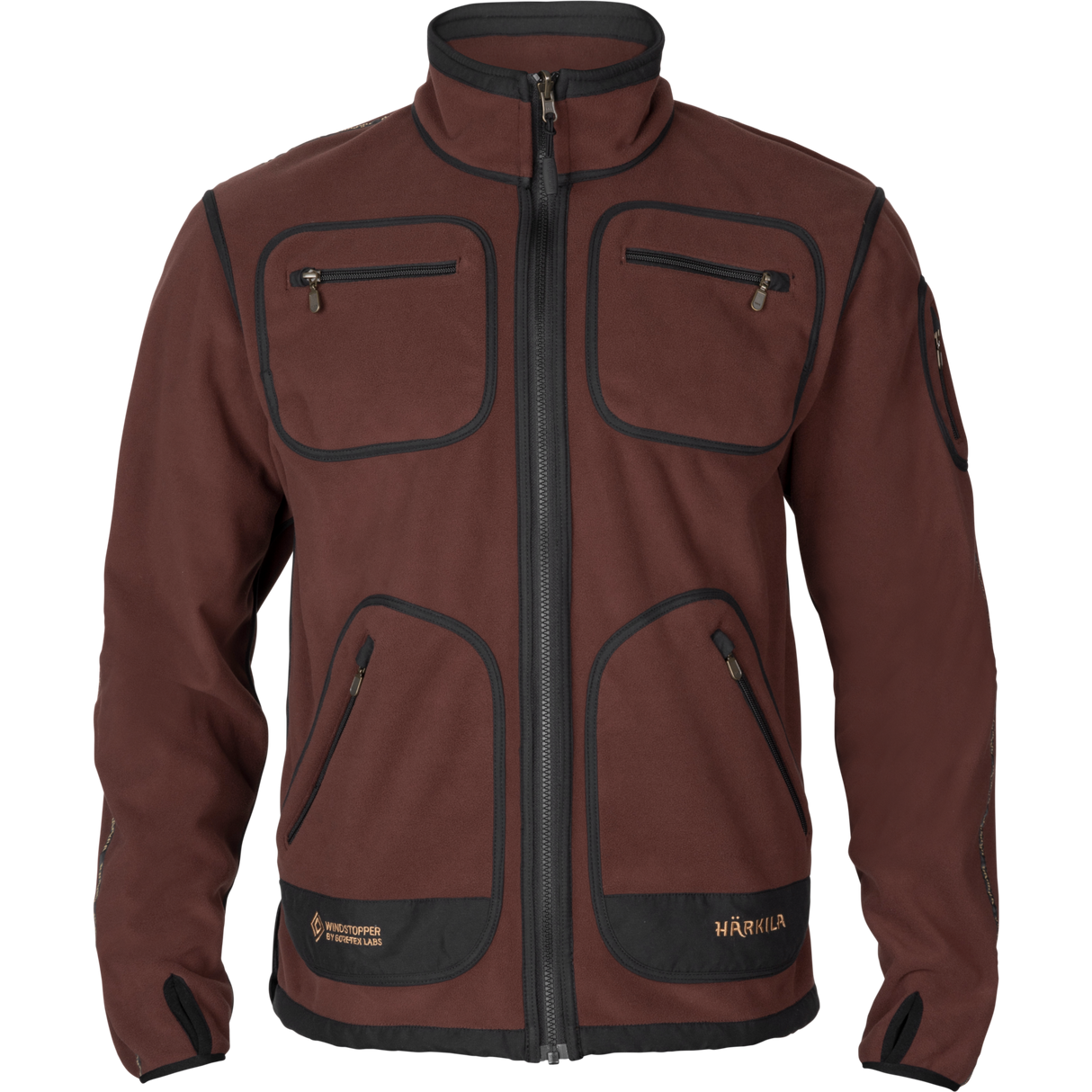 Kamko Fleece - Green/Bordeaux - Härkila