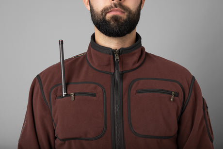 Kamko Fleece - Green/Bordeaux - Härkila