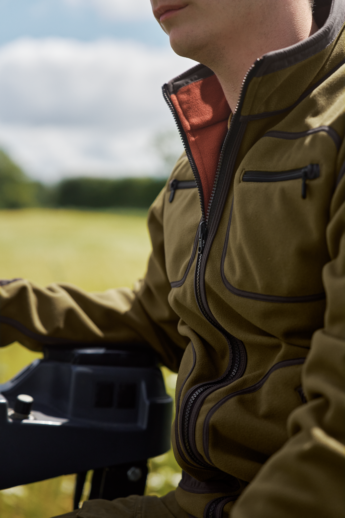Kamko Fleece - Dark olive/Arabian spice - Härkila