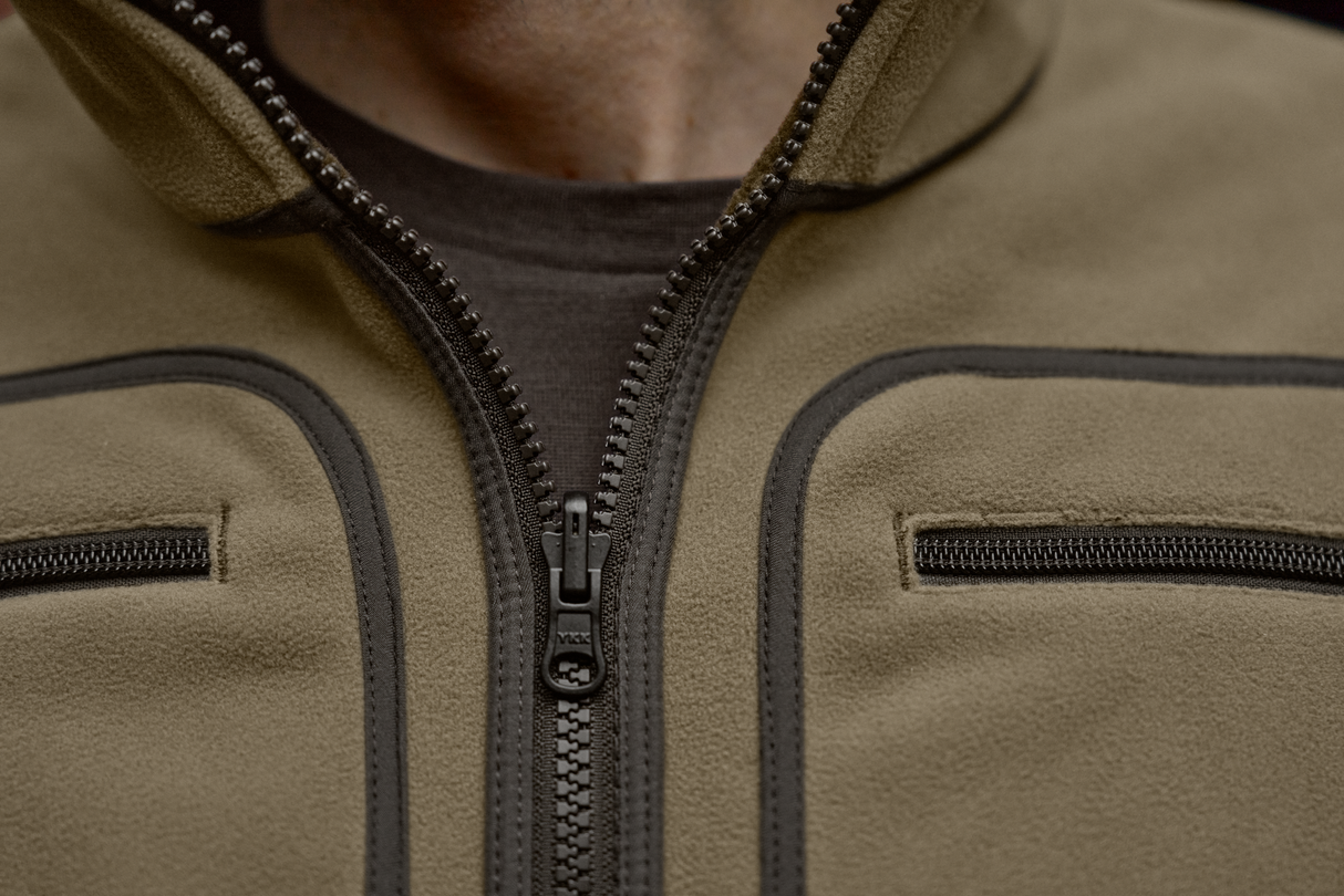Kamko Fleece - Dark antique bronze/Willow green