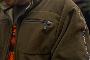 Kamko Fleece - Dark antique bronze/Willow green