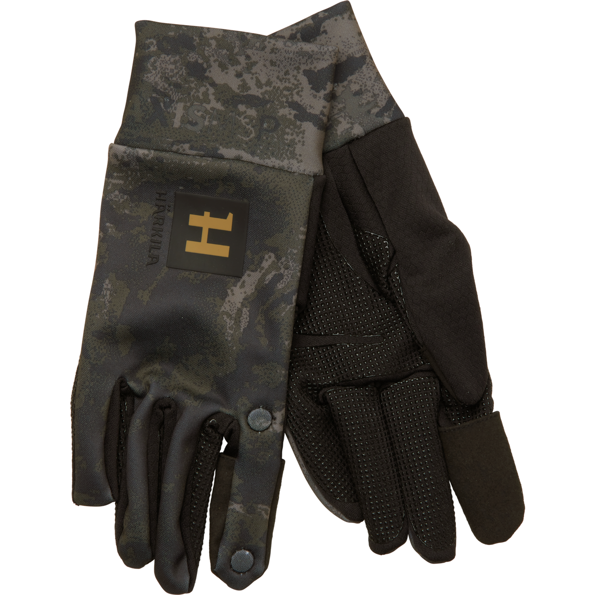 Härkila NOCTYX camo - fleece glove w/foldback finger AXIS MSP®Black - Härkila