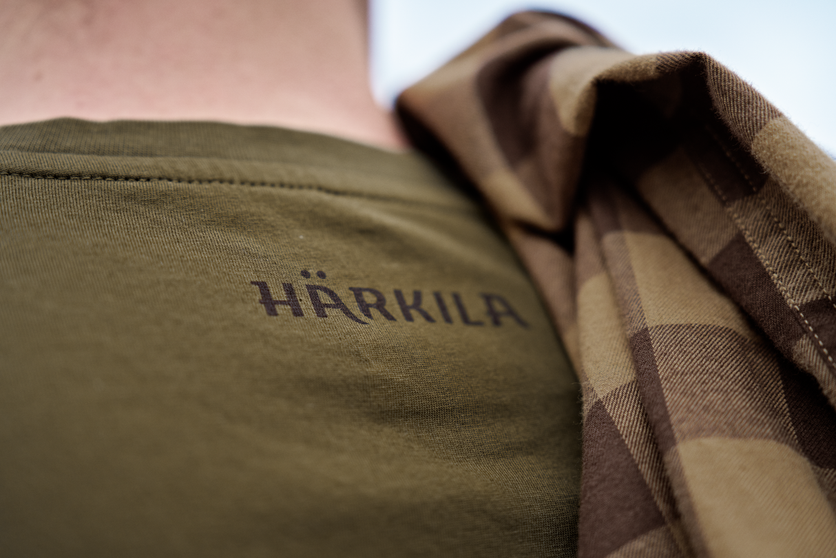 Härkila H-logo S/S T-shirt - Dark olive - Härkila