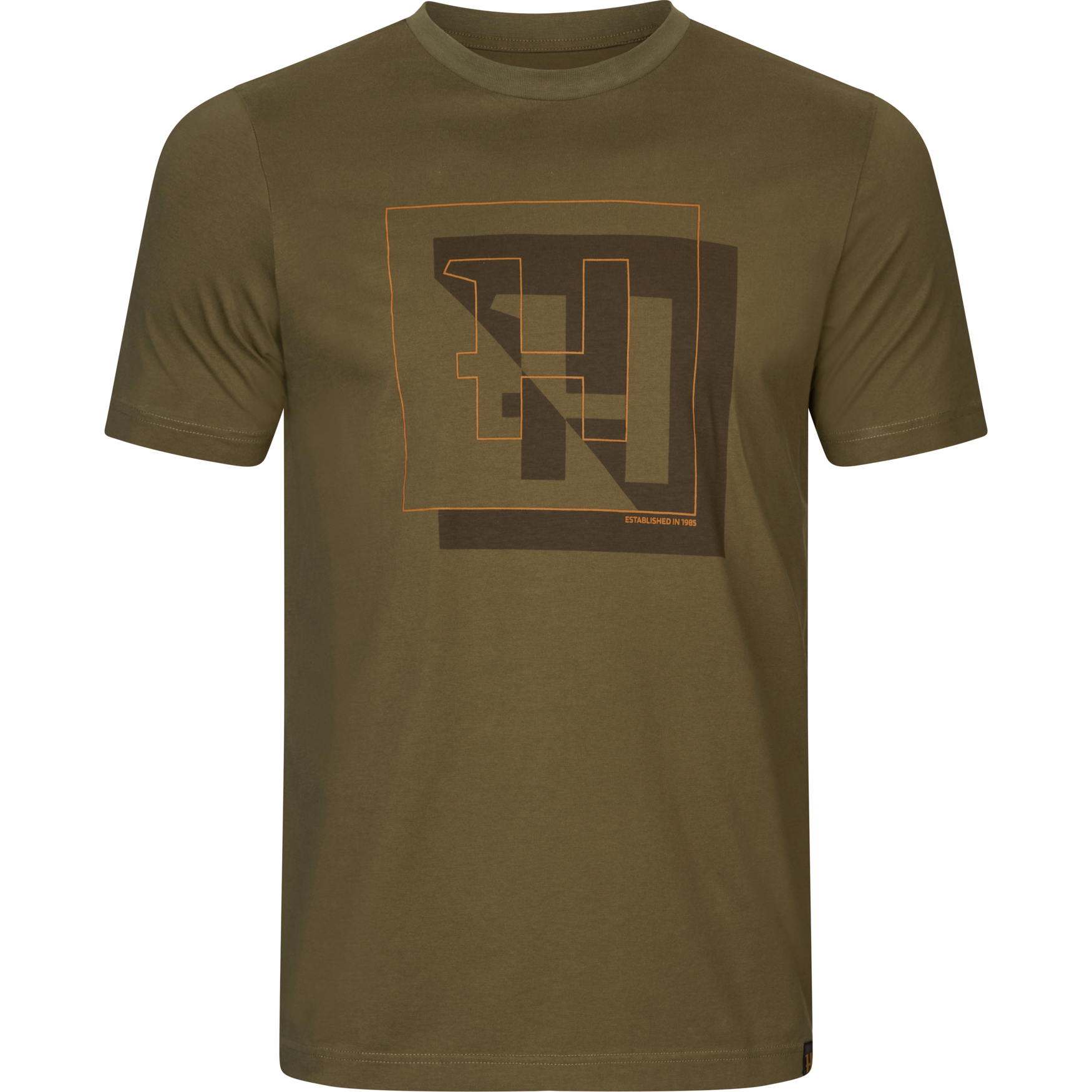 Härkila H-logo S/S T-shirt - Dark olive - Härkila