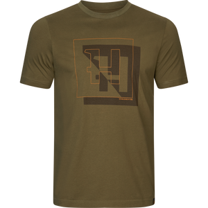 Härkila H-logo S/S T-shirt - Dark olive - Härkila