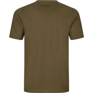 Härkila H-logo S/S T-shirt - Dark olive - Härkila