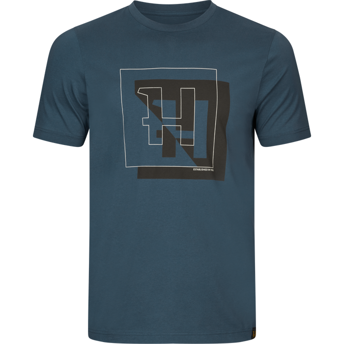 Härkila H-logo S/S T-shirt - Sea blue - Härkila