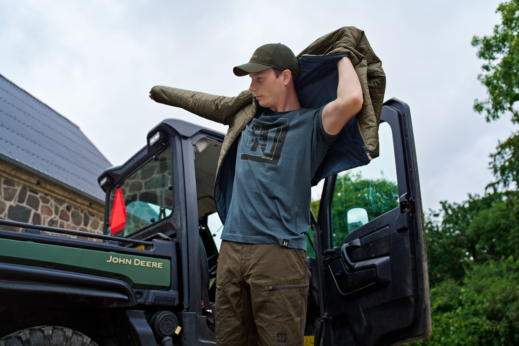 Härkila H-logo S/S T-shirt - Sea blue - Härkila