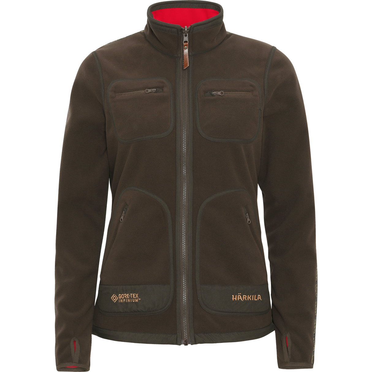 Kamko Fleece Kvinder - Brown/Red - Härkila