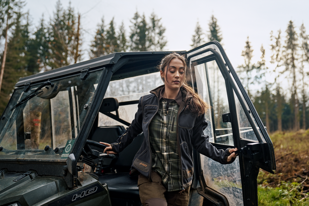 Kamko Fleece Kvinder - Willow green/Deep well purple