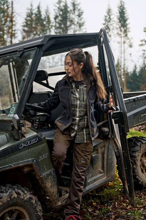 Kamko Fleece Kvinder - Willow green/Deep well purple