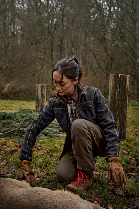 Kamko Fleece Kvinder - Willow green/Deep well purple