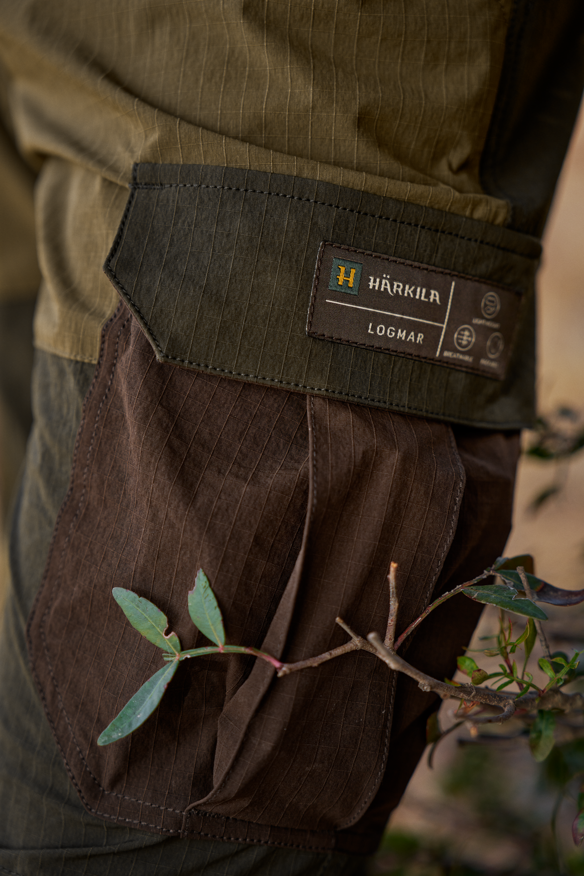 Logmar Lightweight Zip-off Bukser Dark olive/Willow green - Härkila