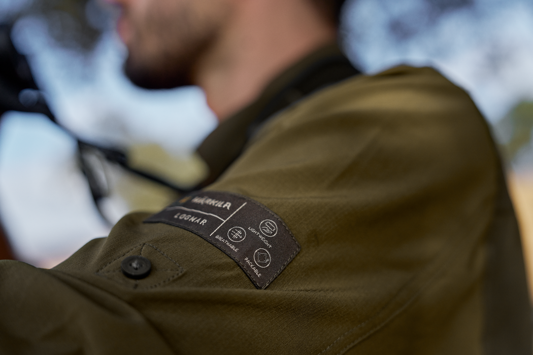 Logmar letvægts L/S-skjorte Dark olive/Willow green - Härkila