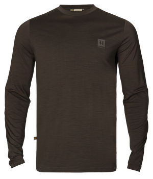 Härkila Base All Season L/S t-shirt - Shadow brown - Härkila