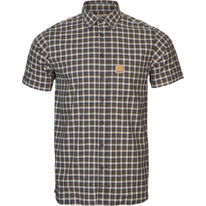 Härkila Fjell S/S-skjorte Naval Blue Check - Härkila
