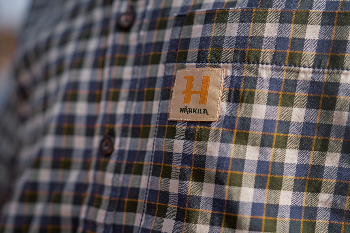 Härkila Fjell S/S-skjorte Naval Blue Check - Härkila
