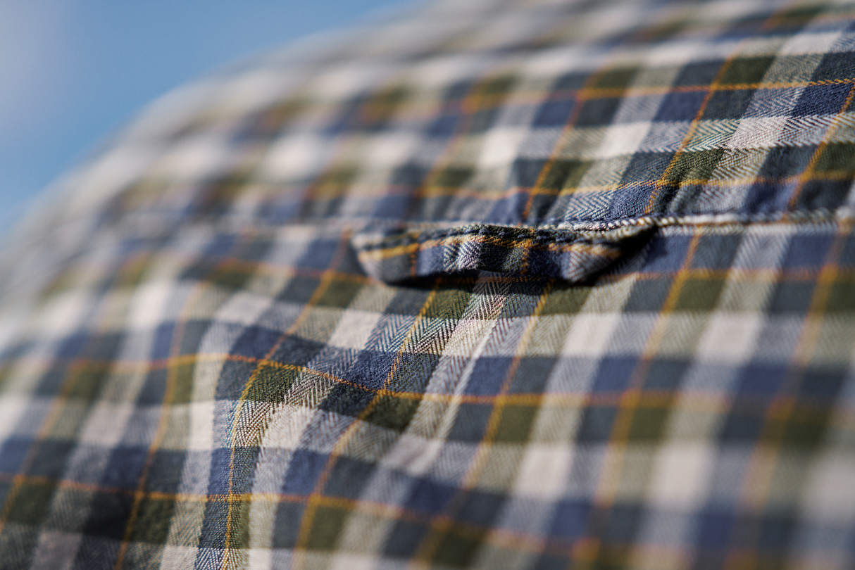 Härkila Fjell S/S-skjorte Naval Blue Check - Härkila